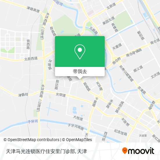 天津马光连锁医疗佳安里门诊部地图