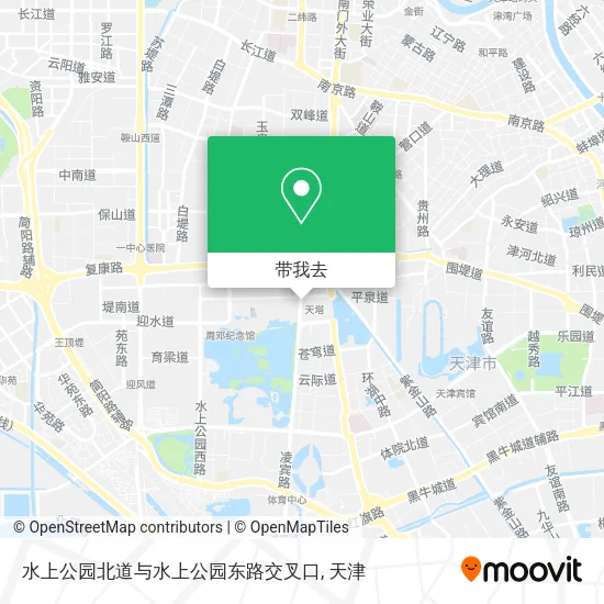 水上公园北道与水上公园东路交叉口地图