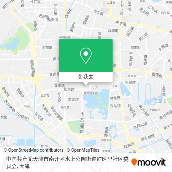 中国共产党天津市南开区水上公园街道红医里社区委员会地图