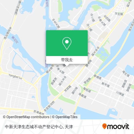 中新天津生态城不动产登记中心地图