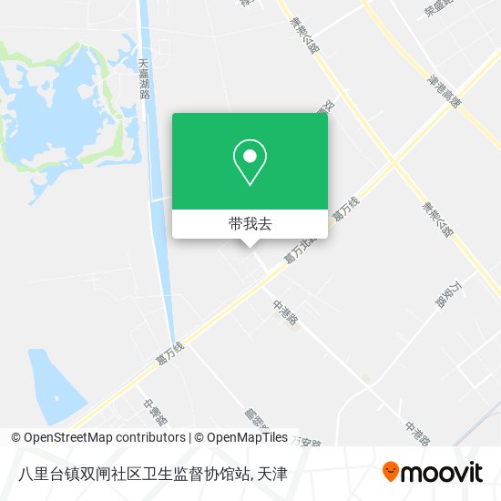 八里台镇双闸社区卫生监督协馆站地图