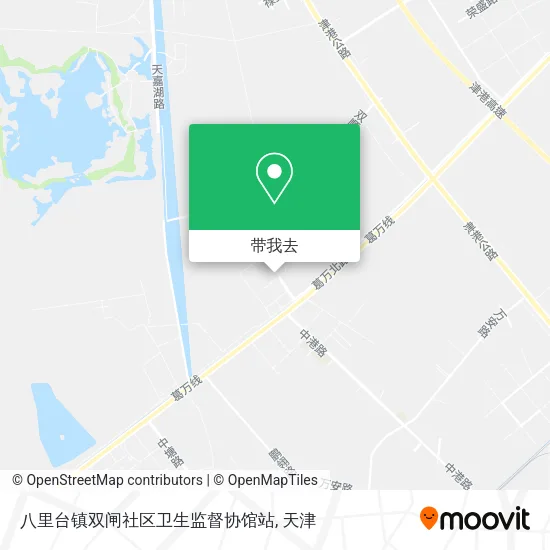 八里台镇双闸社区卫生监督协馆站地图
