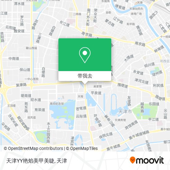天津YY艳焰美甲美睫地图