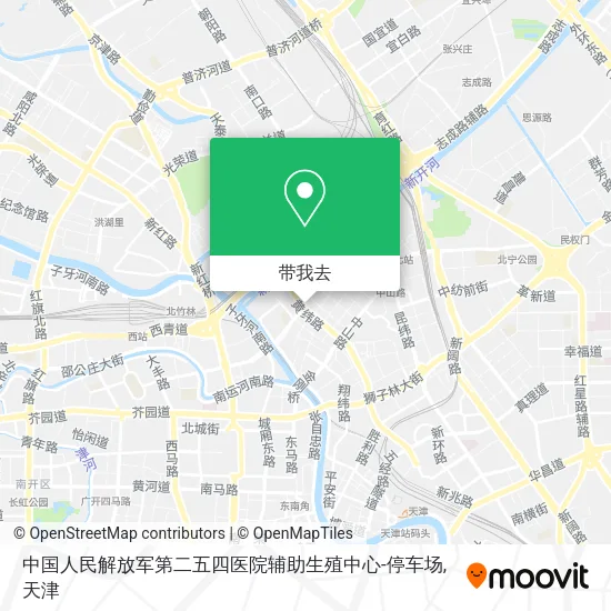 中国人民解放军第二五四医院辅助生殖中心-停车场地图