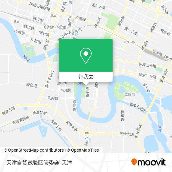 天津自贸试验区管委会地图