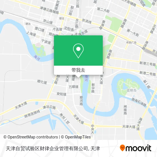 天津自贸试验区财律企业管理有限公司地图
