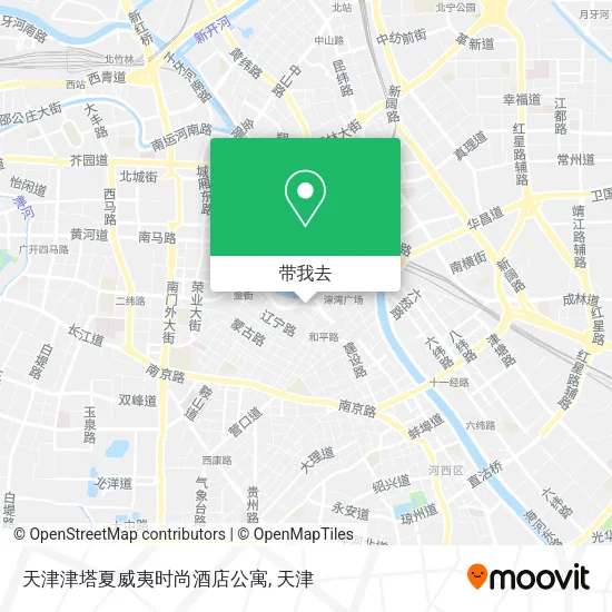 天津津塔夏威夷时尚酒店公寓地图