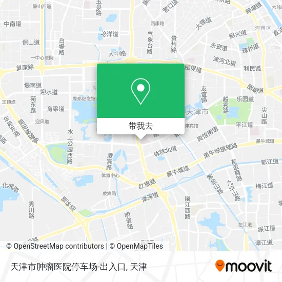 天津市肿瘤医院停车场-出入口地图