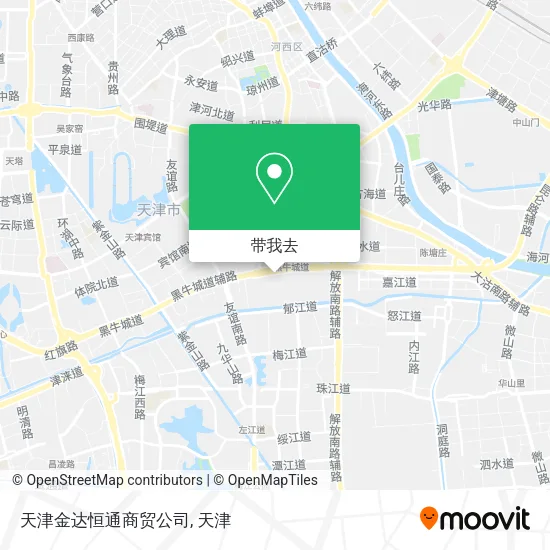 天津金达恒通商贸公司地图