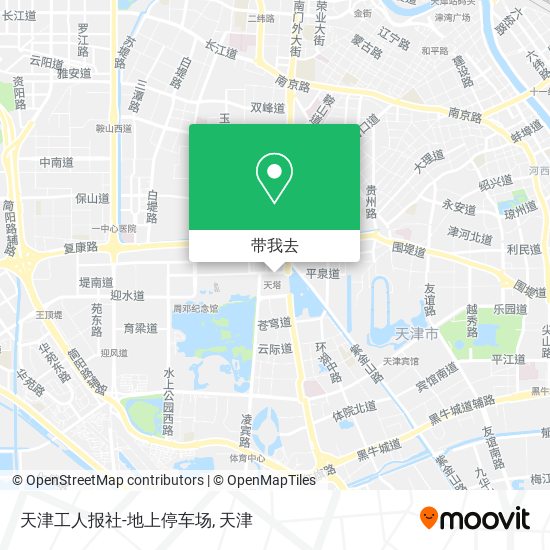 天津工人报社-地上停车场地图