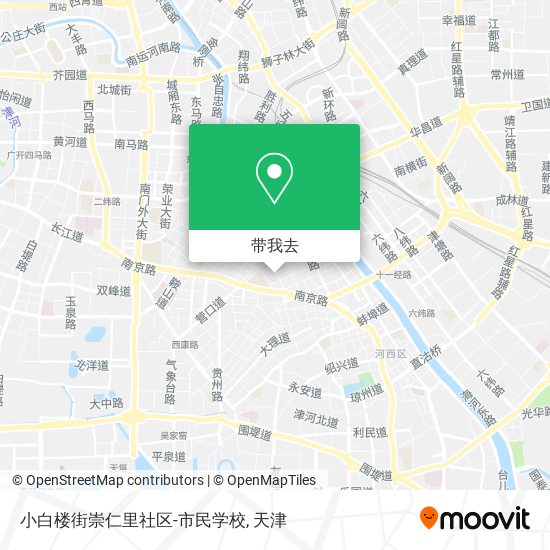 小白楼街崇仁里社区-市民学校地图