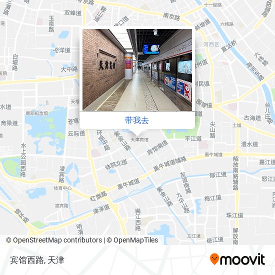 宾馆西路地图
