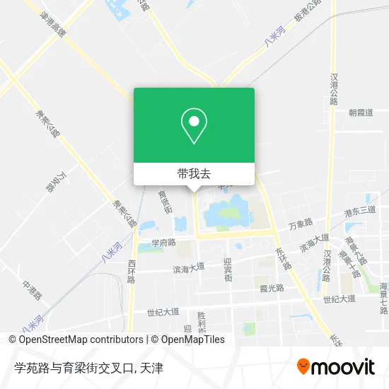 学苑路与育梁街交叉口地图