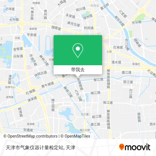 天津市气象仪器计量检定站地图