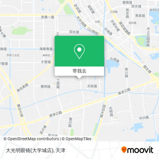 大光明眼镜(大学城店)地图