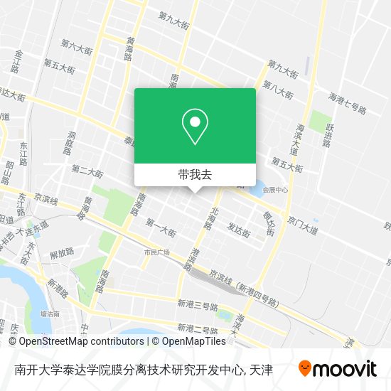 南开大学泰达学院膜分离技术研究开发中心地图