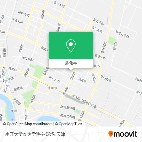 南开大学泰达学院-篮球场地图