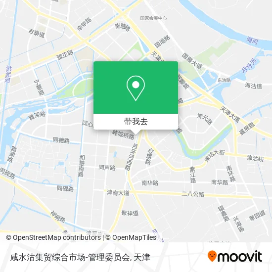 咸水沽集贸综合市场-管理委员会地图