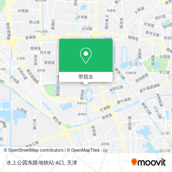 水上公园东路地铁站-A口地图