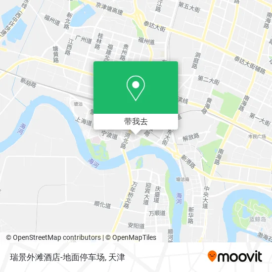 瑞景外滩酒店-地面停车场地图