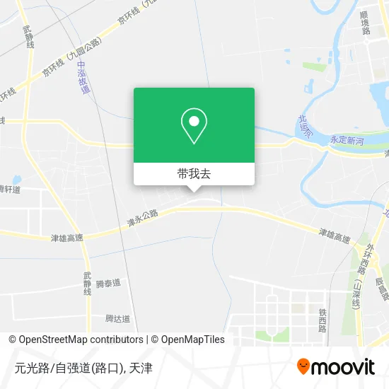 元光路/自强道(路口)地图