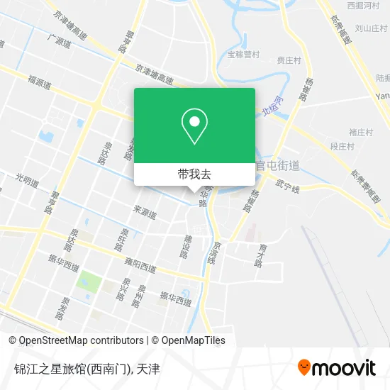锦江之星旅馆(西南门)地图