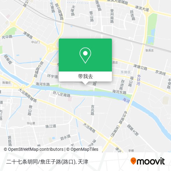 二十七条胡同/詹庄子路(路口)地图