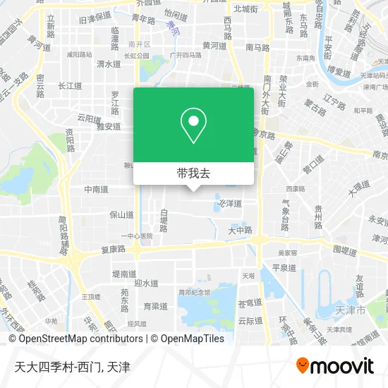 天大四季村-西门地图