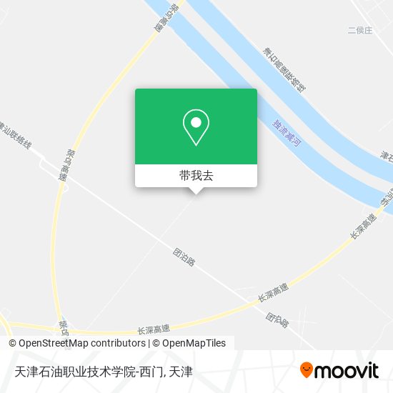 天津石油职业技术学院-西门地图