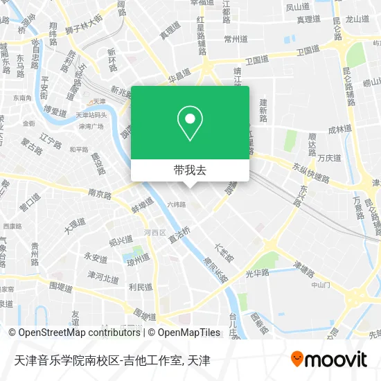 天津音乐学院南校区-吉他工作室地图