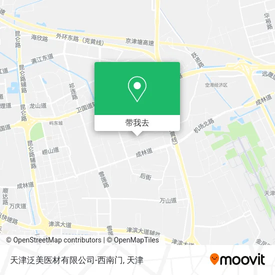 天津泛美医材有限公司-西南门地图