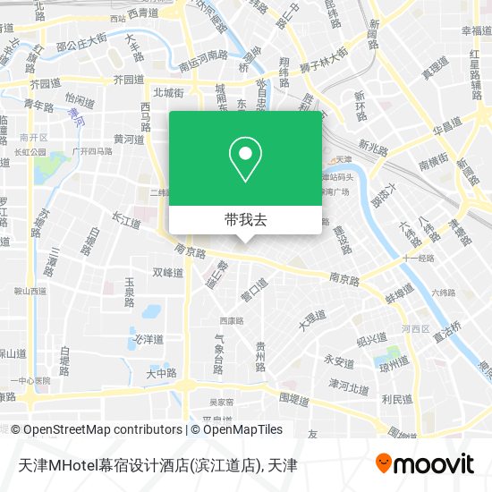 天津MHotel幕宿设计酒店(滨江道店)地图