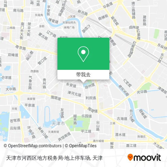 天津市河西区地方税务局-地上停车场地图