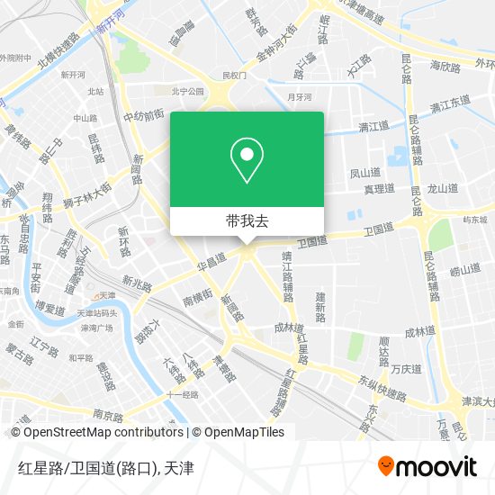 红星路/卫国道(路口)地图