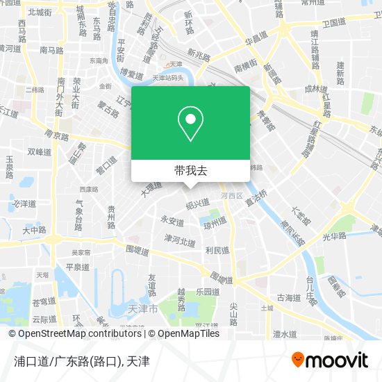浦口道/广东路(路口)地图