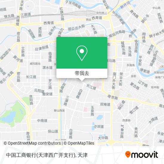 中国工商银行(天津西广开支行)地图