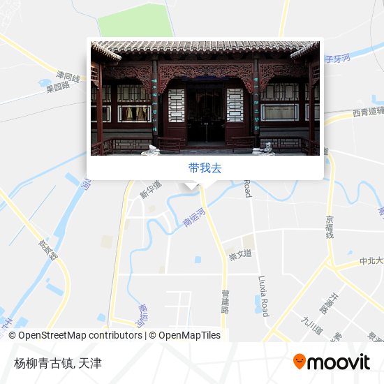 杨柳青古镇地图