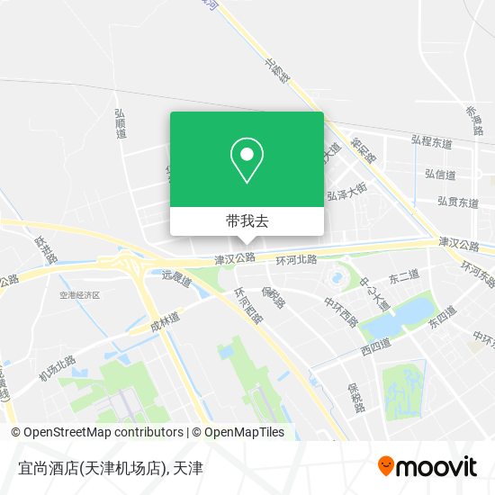 宜尚酒店(天津机场店)地图