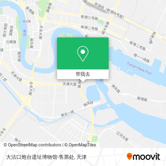 大沽口炮台遗址博物馆-售票处地图