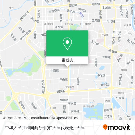 中华人民共和国商务部(驻天津代表处)地图
