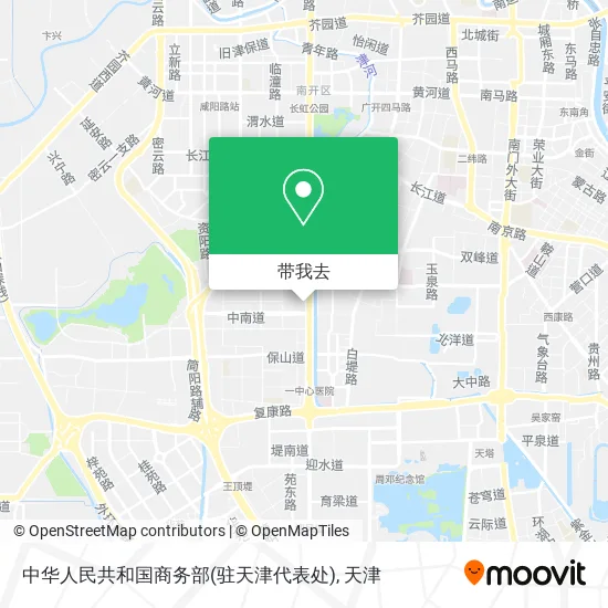 中华人民共和国商务部(驻天津代表处)地图
