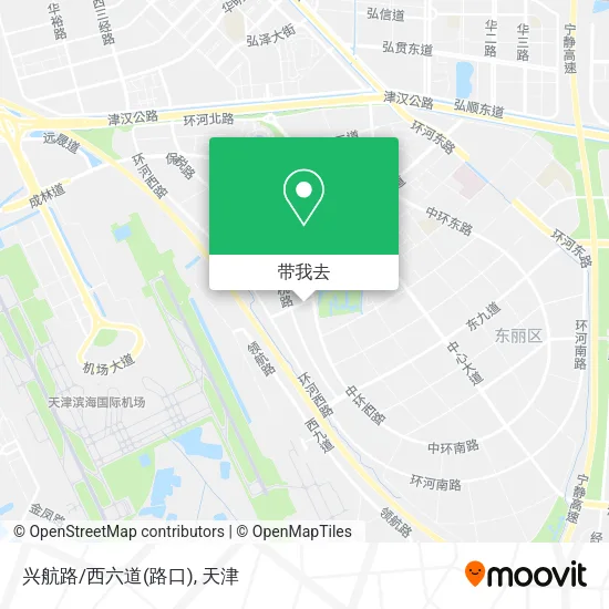 兴航路/西六道(路口)地图