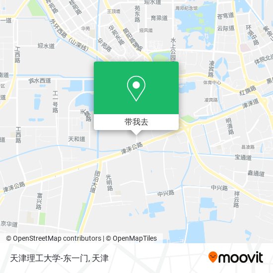 天津理工大学-东一门地图