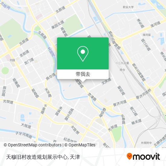 天穆旧村改造规划展示中心地图