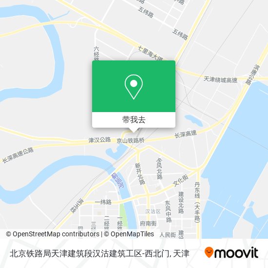 北京铁路局天津建筑段汉沽建筑工区-西北门地图