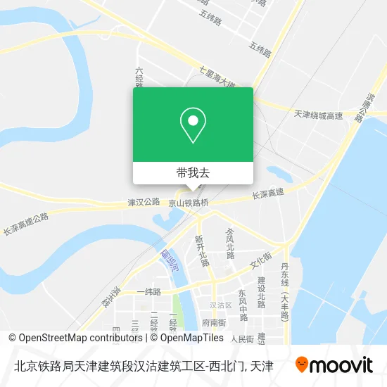 北京铁路局天津建筑段汉沽建筑工区-西北门地图