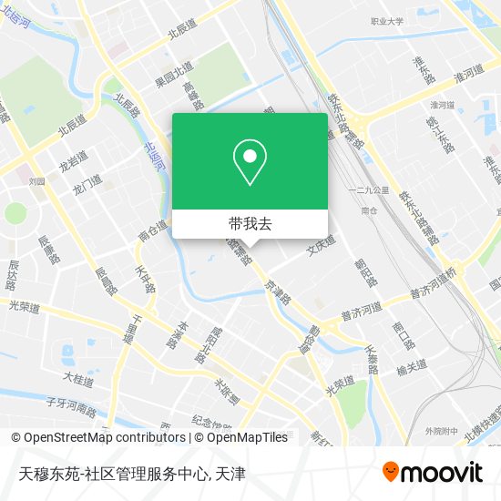天穆东苑-社区管理服务中心地图