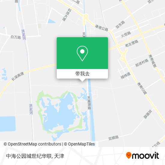 中海公园城世纪华联地图