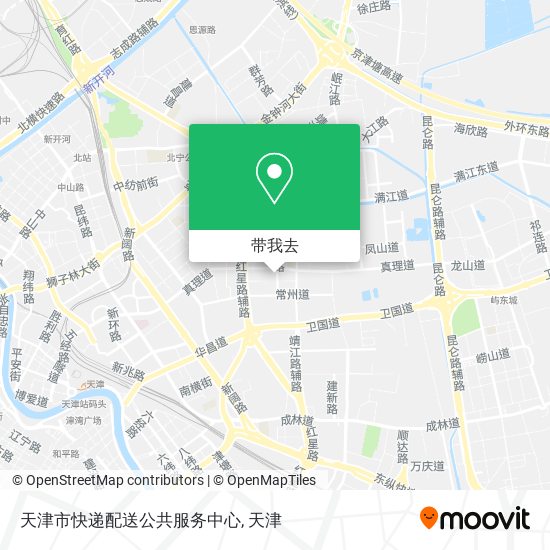 天津市快递配送公共服务中心地图
