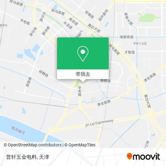 普轩五金电料地图